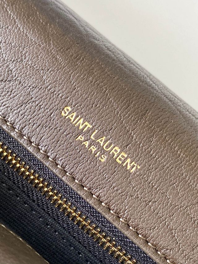 YSL original lambskin calypso large bag 777399 dark green