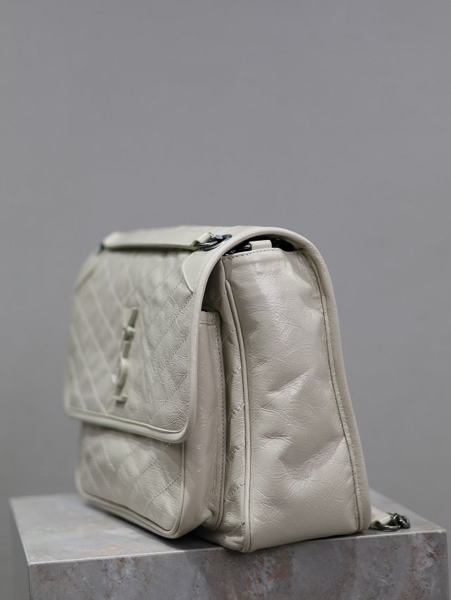 YSL original calfskin large niki bag 498830 white