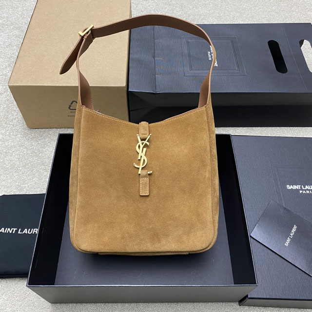 YSL original suede le 5A7 small tote bag 713938 brown