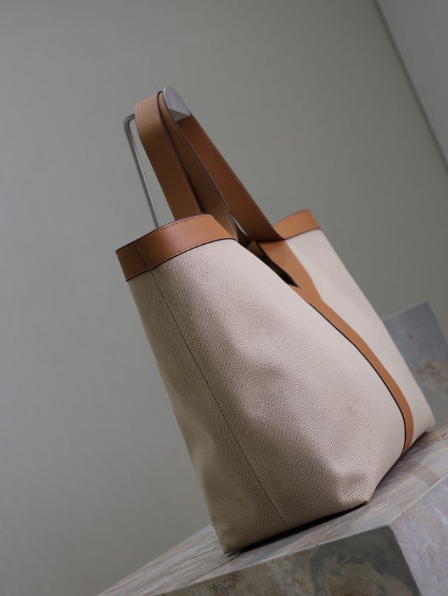 YSL original canvas Y tote shopping bag 817602 beige