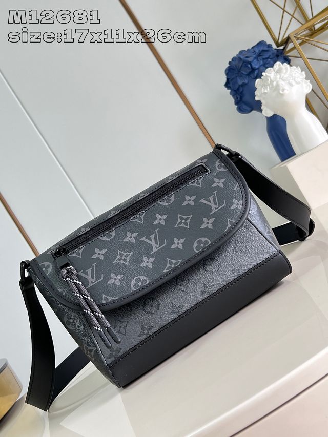 Louis vuitton original monogram eclipse pulse shoulder bag m12681 