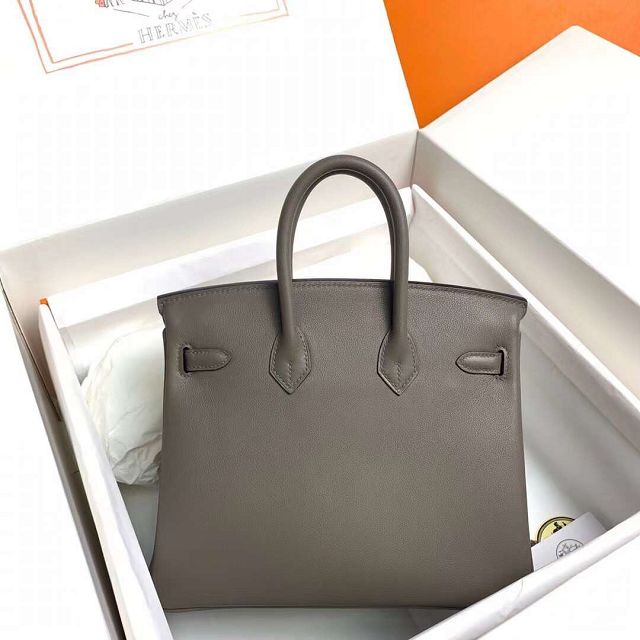 Hermes original swift leather birkin 30 bag H30-5 grey etain