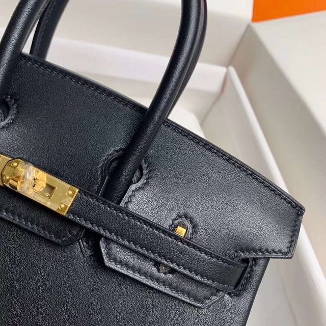 Hermes original swift leather birkin 30 bag H30-5 black