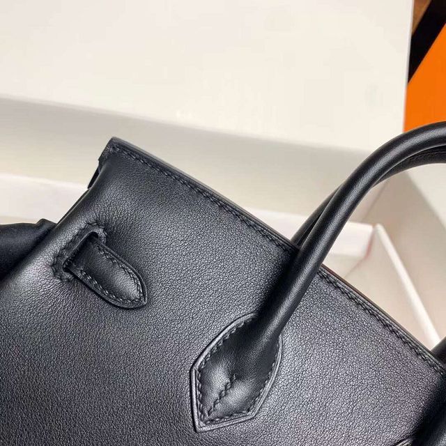 Hermes original swift leather birkin 30 bag H30-5 black