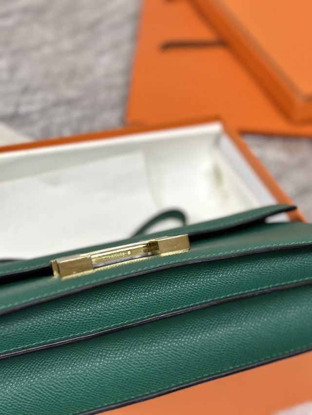 Hermes original epsom leather constance elan bag C024 malachite