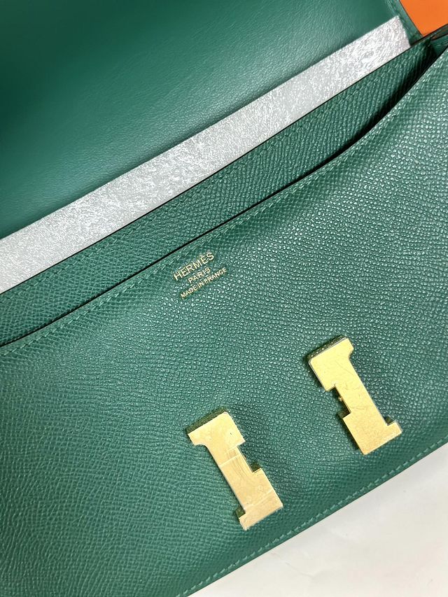 Hermes original epsom leather constance elan bag C024 malachite