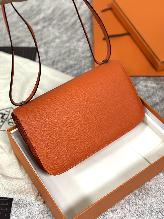 Hermes original epsom leather constance elan bag C024 orange