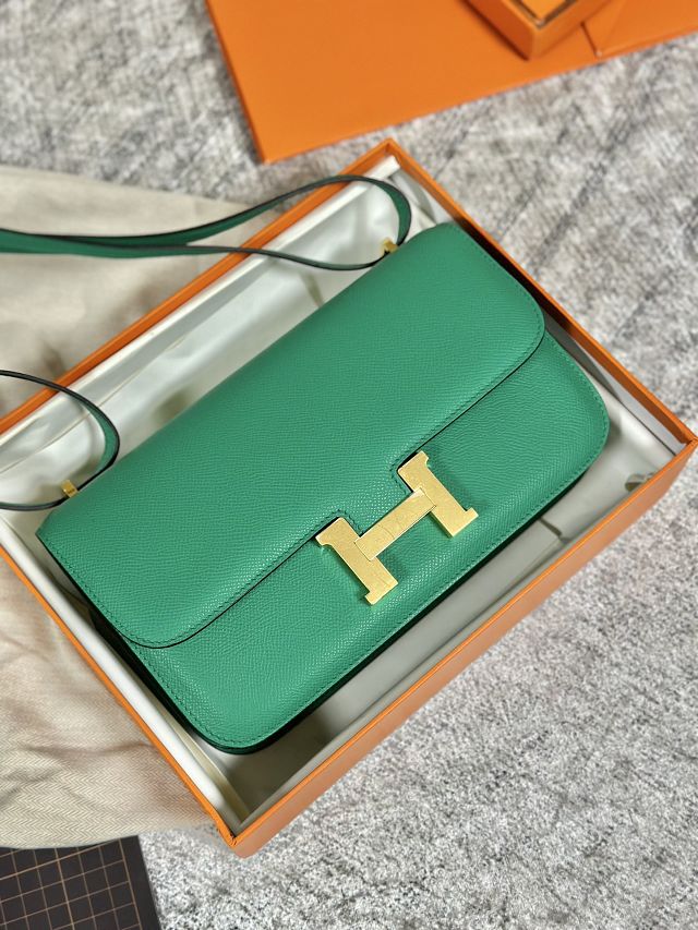 Hermes original epsom leather constance elan bag C024 vert jade