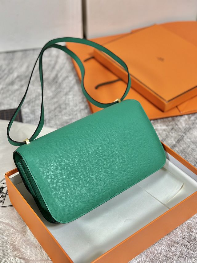 Hermes original epsom leather constance elan bag C024 vert jade