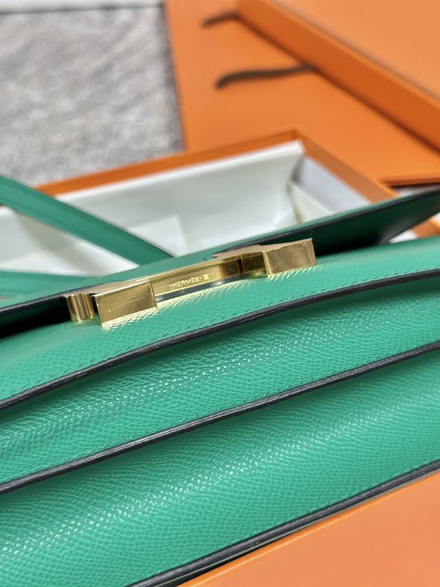 Hermes original epsom leather constance elan bag C024 vert jade