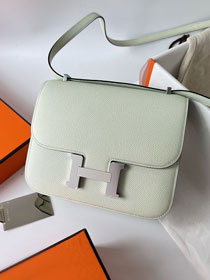 Hermes original epsom leather small constance bag C19 vert fizz