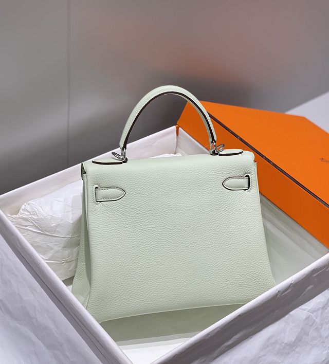 Hermes original togo leather kelly 25 bag K25 vert fizz