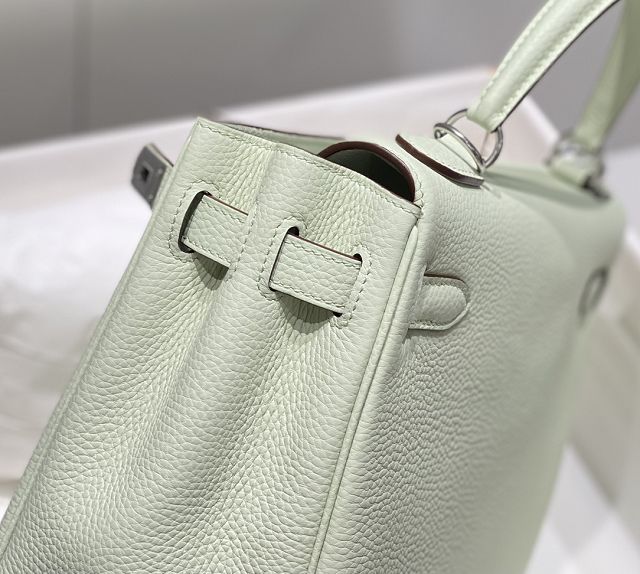 Hermes original togo leather kelly 25 bag K25 vert fizz