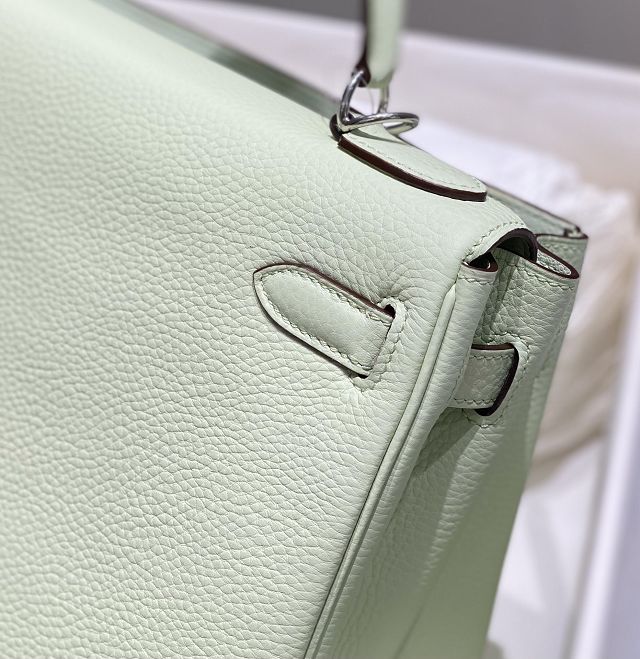 Hermes original togo leather kelly 25 bag K25 vert fizz