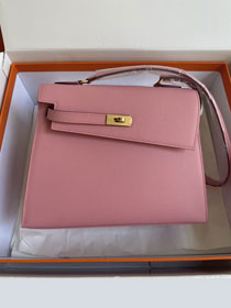 Hermes original epsom leather kelly sellier en desordre 20 KS0020 rose sakura