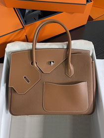 Hermes handmade original togo leather desordre birkin 30 HBD0300 brown