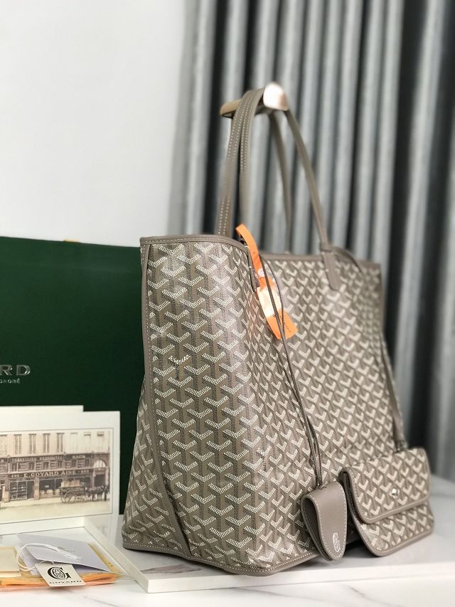 Goyard original calfskin&canvas reversible anjou GM bag GY0088 chai