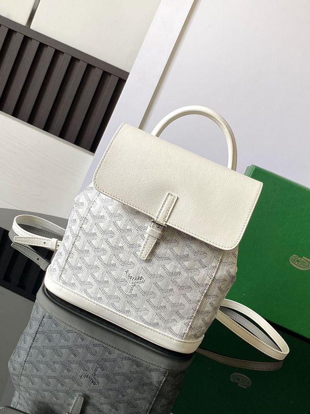 Goyard original canvas alpin mini backpack GY0118 white