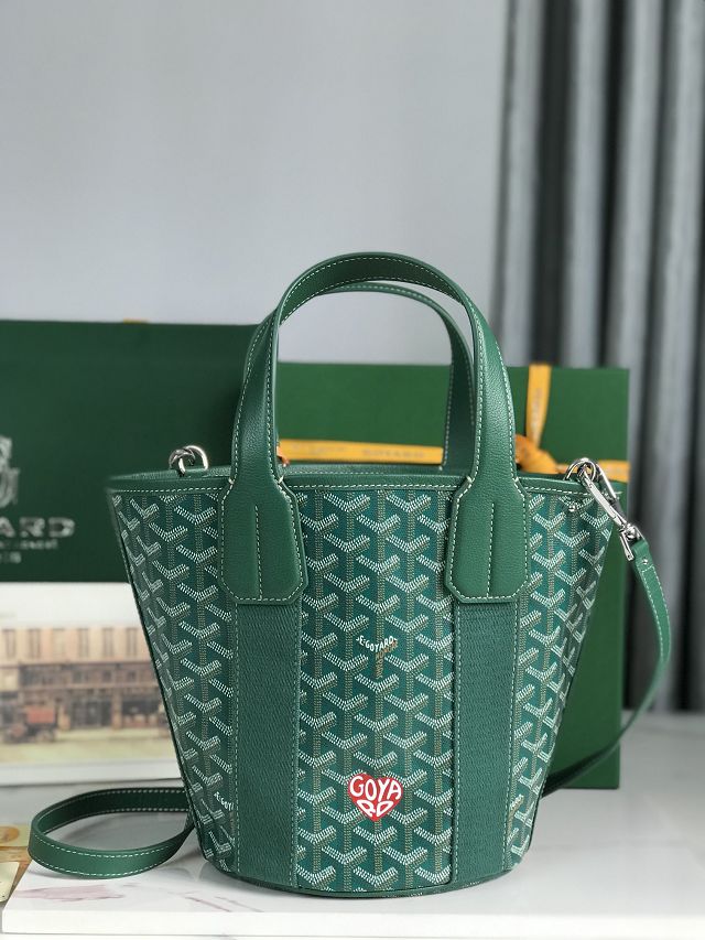 Goyard original canvas belharra small tote bag GY0115-2 green