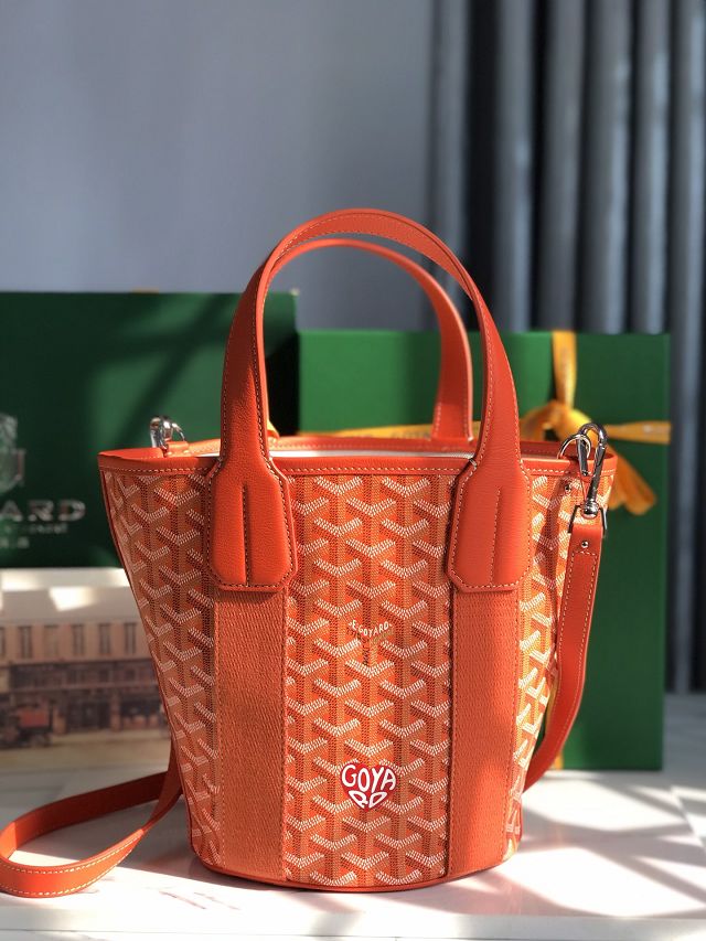 Goyard original canvas belharra small tote bag GY0115-2 orange