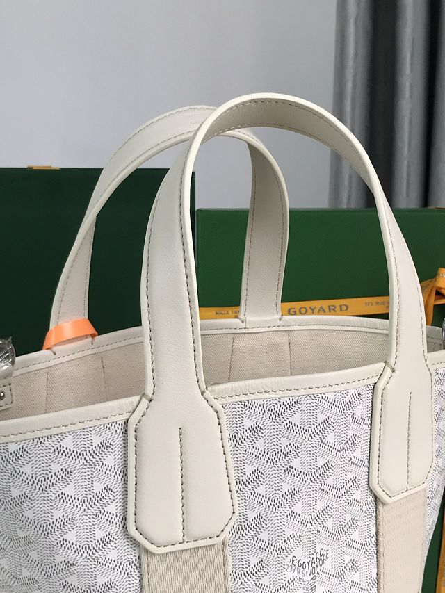 Goyard original canvas belharra small tote bag GY0115-2 white