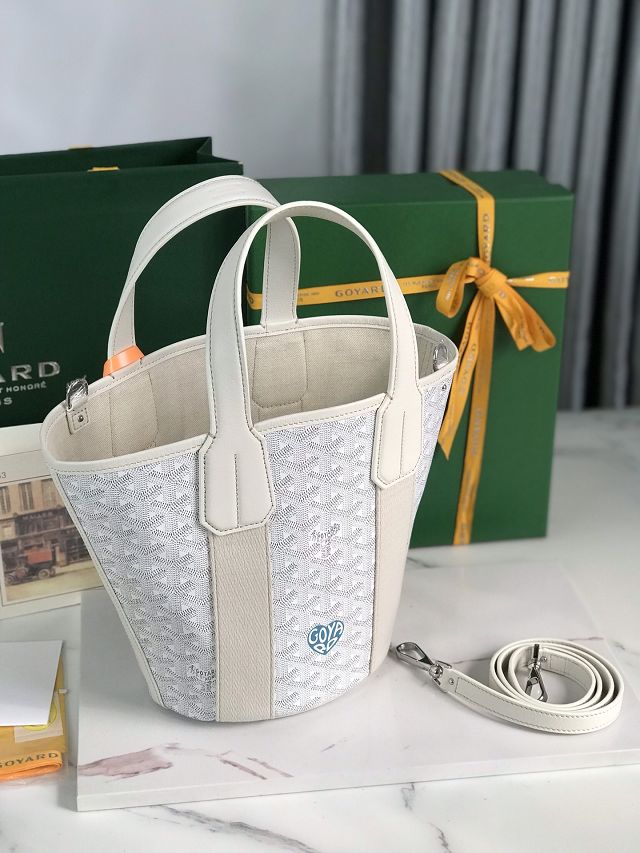 Goyard original canvas belharra small tote bag GY0115-2 white