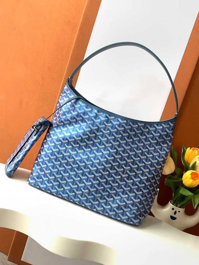 Goyard original canvas boheme hobo bag GY0094 pearly blue