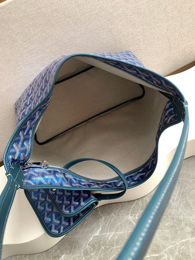 Goyard original canvas boheme hobo bag GY0094 pearly blue