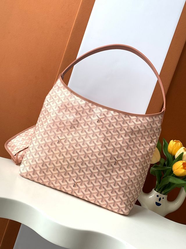 Goyard original canvas boheme hobo bag GY0094 pearly pink