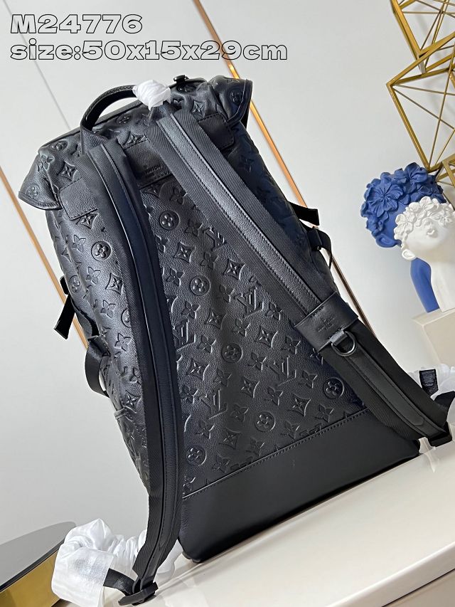 Louis vuitton original monogram calfskin getaway backpack M24776 black