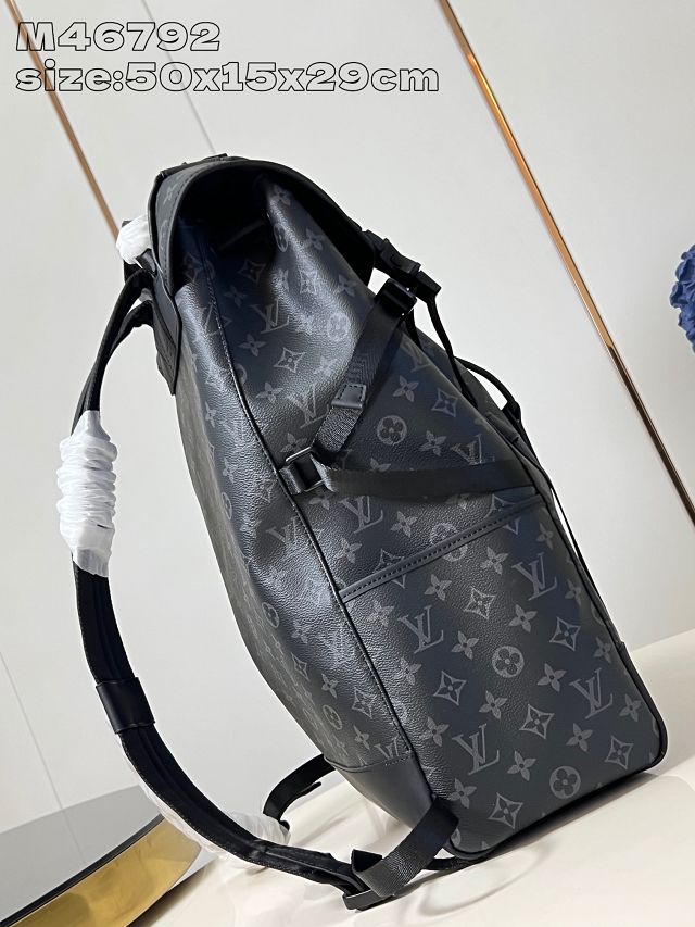 Louis vuitton original monogram eclipse getaway backpack M46792 black