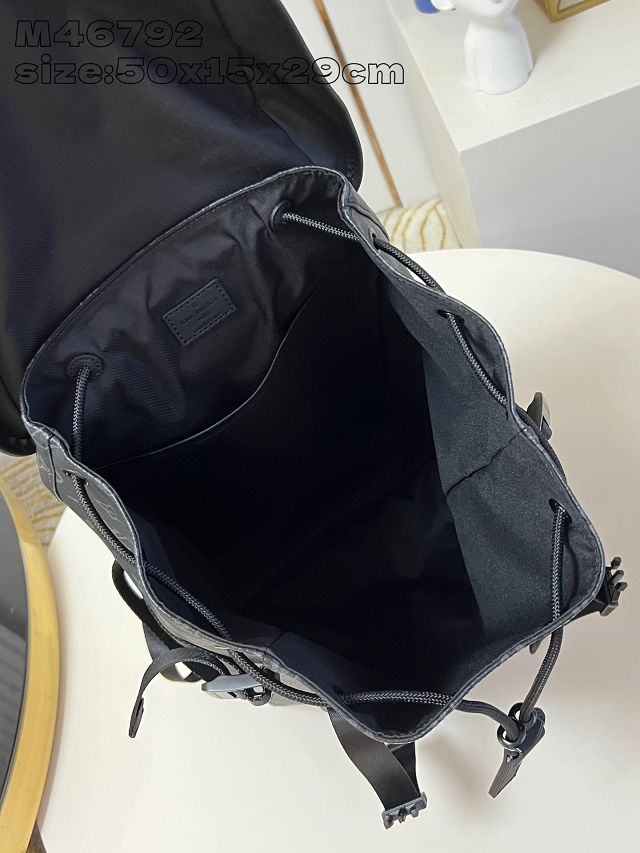 Louis vuitton original monogram eclipse getaway backpack M46792 black