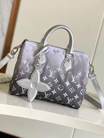 Louis vuitton original monogram nylon speedy 25 M11848 gradient silver