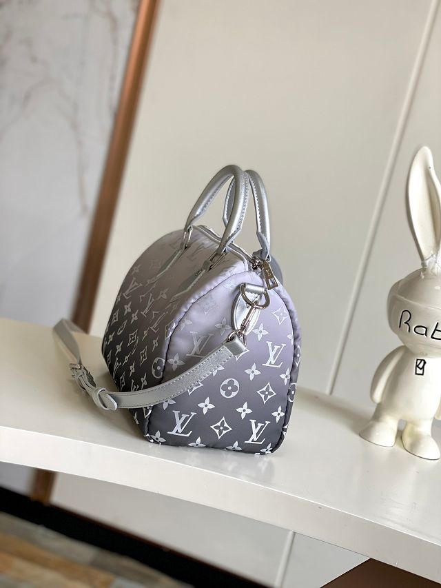 Louis vuitton original monogram nylon speedy 25 M11848 gradient silver