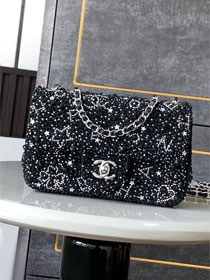 CC original sequins mini flap bag AS4561 black