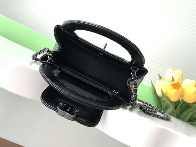 CC original calfskin mini shopping bag AS4416 allblack