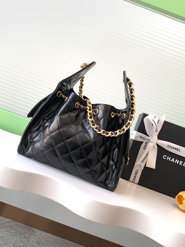 CC original calfskin small hobo bag AS5293 black