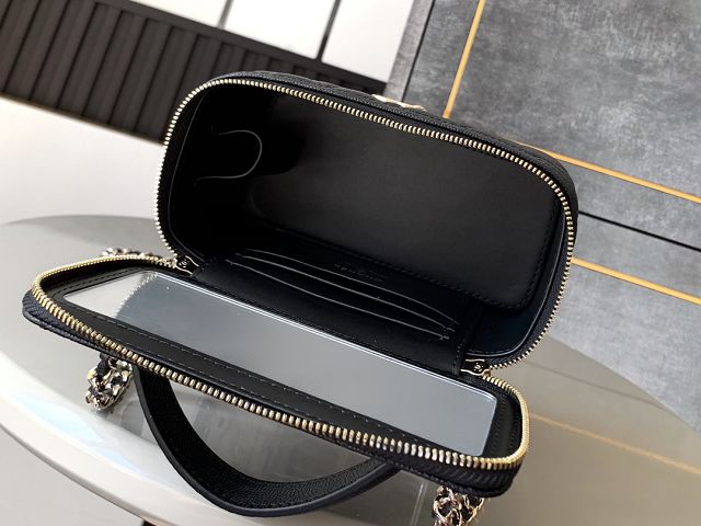 CC original grained calfskin vanity case AP4404 black