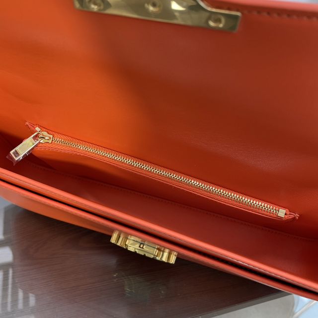 Celine original calfskin east west triomphe bag 197413 orange