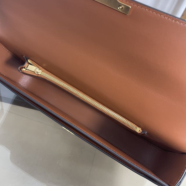 Celine original calfskin east west triomphe bag 197413 tan