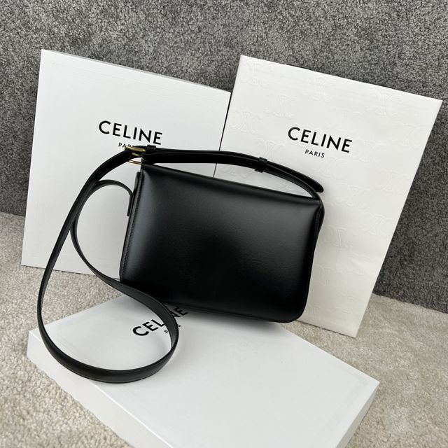 Celine original calfskin medium triomphe bag 199223 black