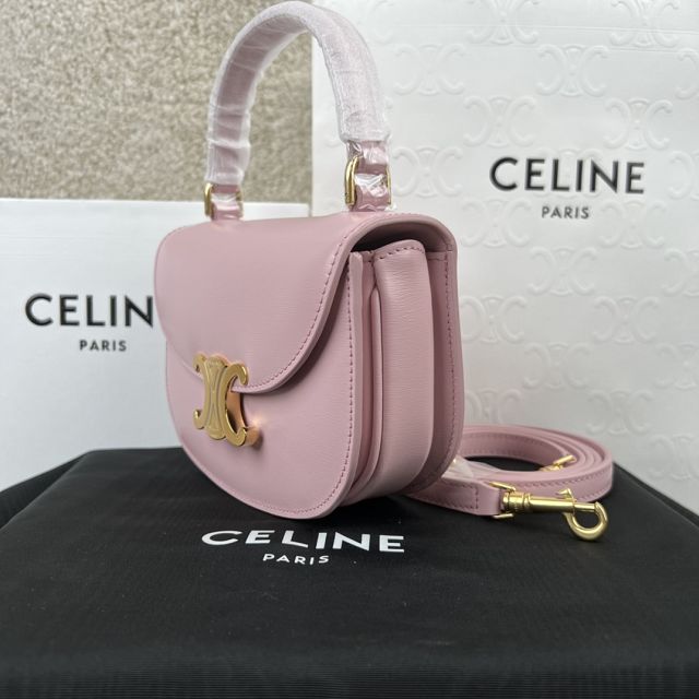 Celine original calfskin mini besace bag 10L063 pink