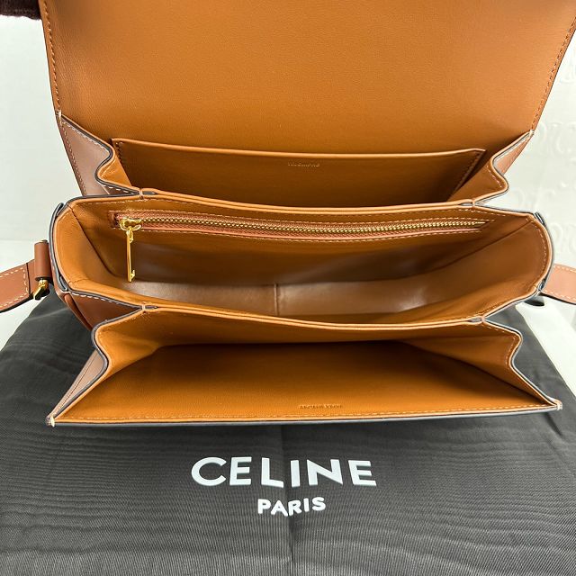 Celine original canvas medium triomphe bag 187363 beige