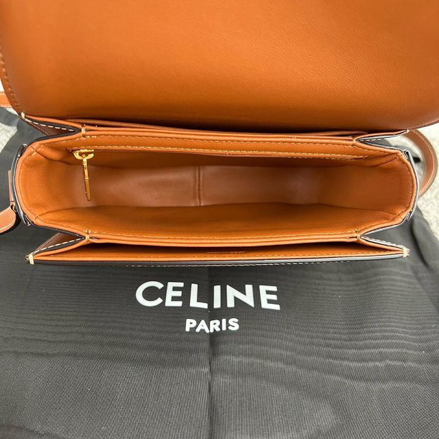 Celine original canvas small triomphe bag 188423 natural