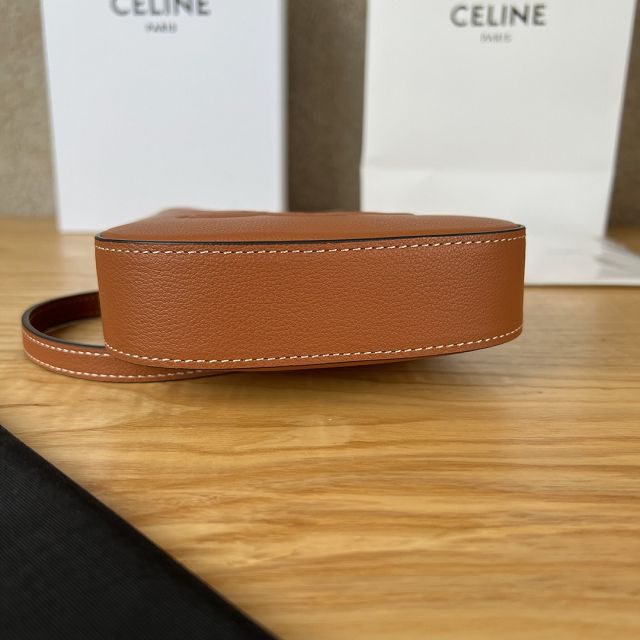 celine original calfskin phone case 10M753 tan