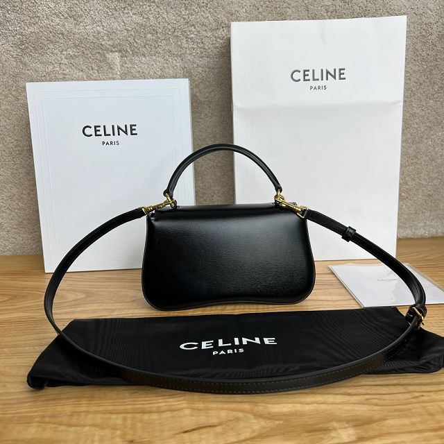 Celine original calfskin small lola bag 119533 black