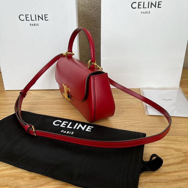 Celine original calfskin small lola bag 119533 burgundy