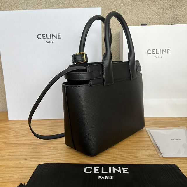 Celine original calfskin conti small handbag 114543 black