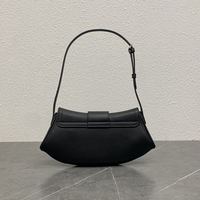 Celine original calfskin small polly bag 119883 black