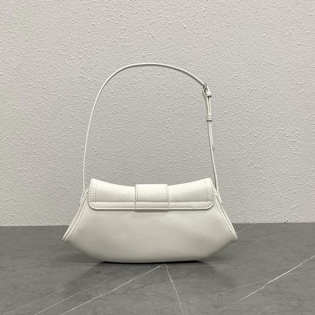 Celine original calfskin small polly bag 119883 white